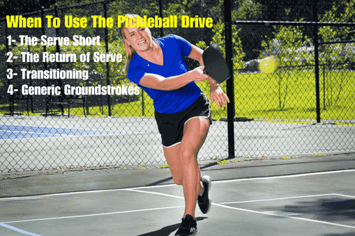 When To Use The Pickleball Drive