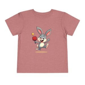 PickleRise Toddler Pickleball T-Shirts – Playful Bunny Shirt for Kids