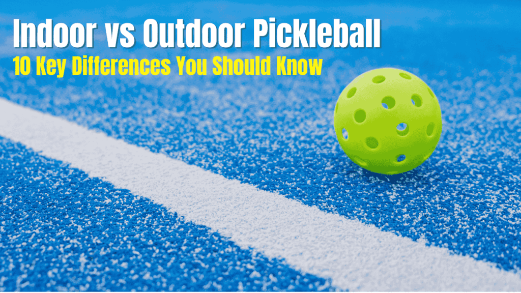 Indoor vs Outdoor Pickleball