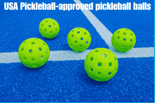 USA Pickleball-approved pickleball balls